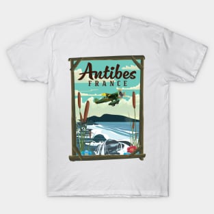 Antibes France travel poster T-Shirt